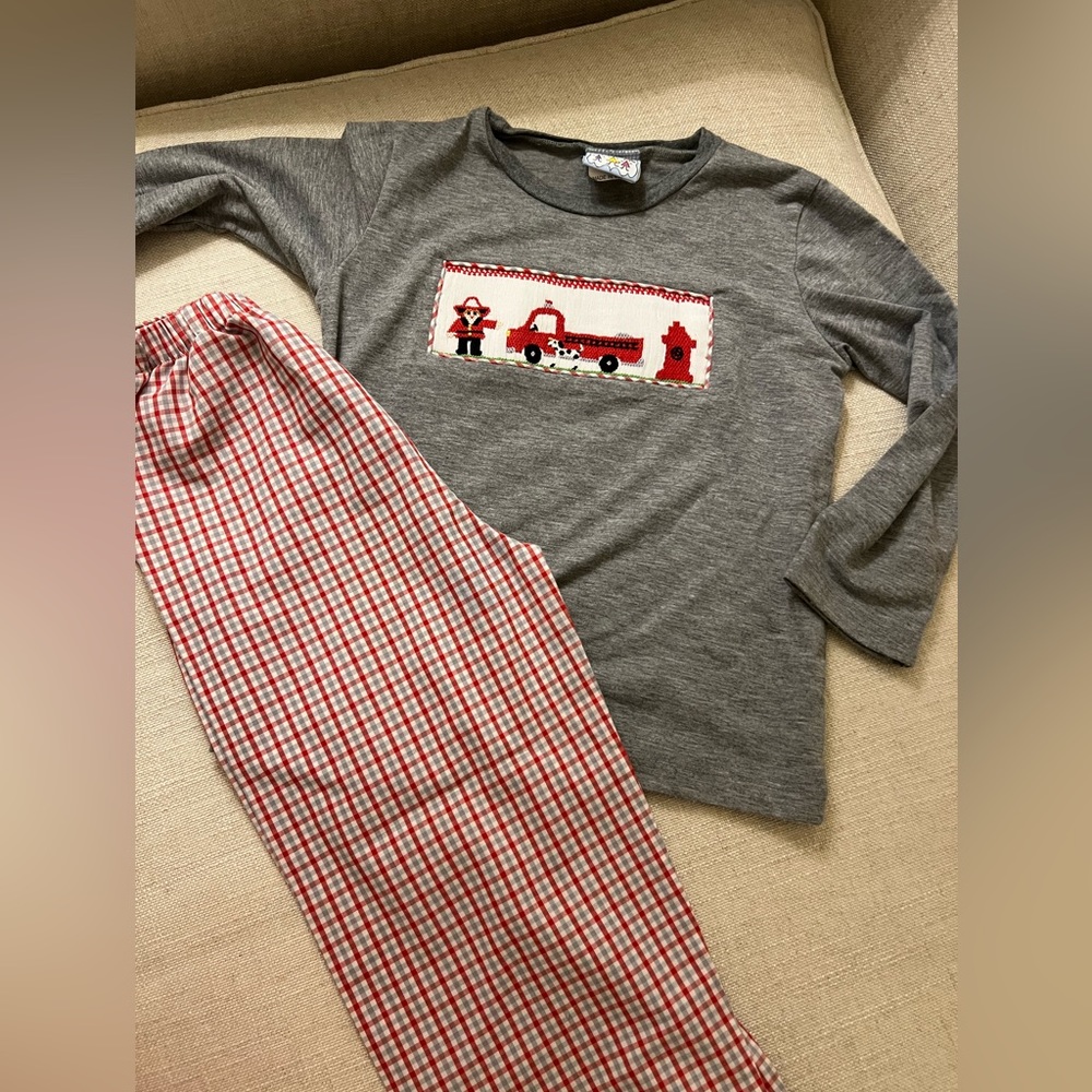 Three Sisters Firetruck Outfit